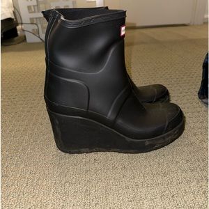 Used Mini wedged Hunter Boots